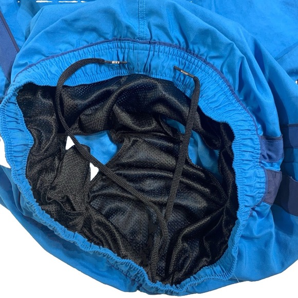 Nike Swim Trunks Mens Large Blue Mesh‎ Brief Drawstring Pockets Water Surf - Picture 7 of 7